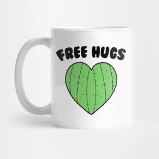 Free Hugs | Cactus Heart Mug